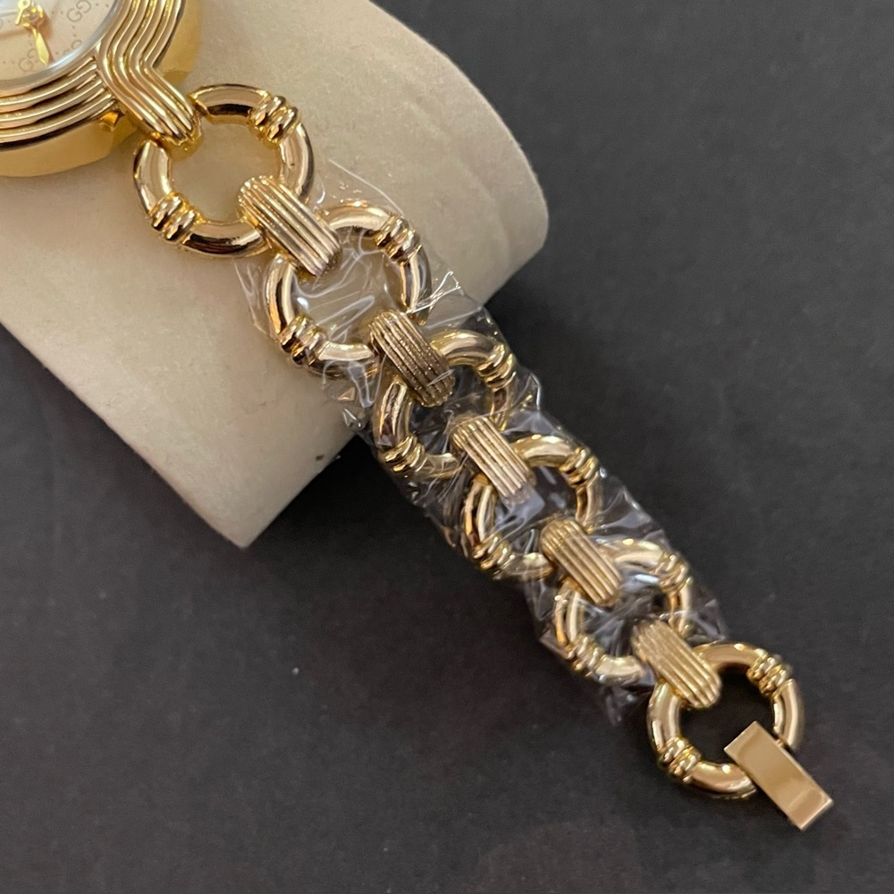 Women’s Fashion Gold Bracelet Watch Round Face Chain Strap - Picture 6 of 11